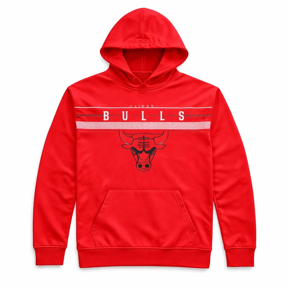 Bulls Red Hoodie for Kids